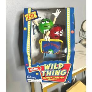 Vintage 2002 M&M’s Wild Thing Roller Coaster Candy Dispenser 2nd Edition Sealed